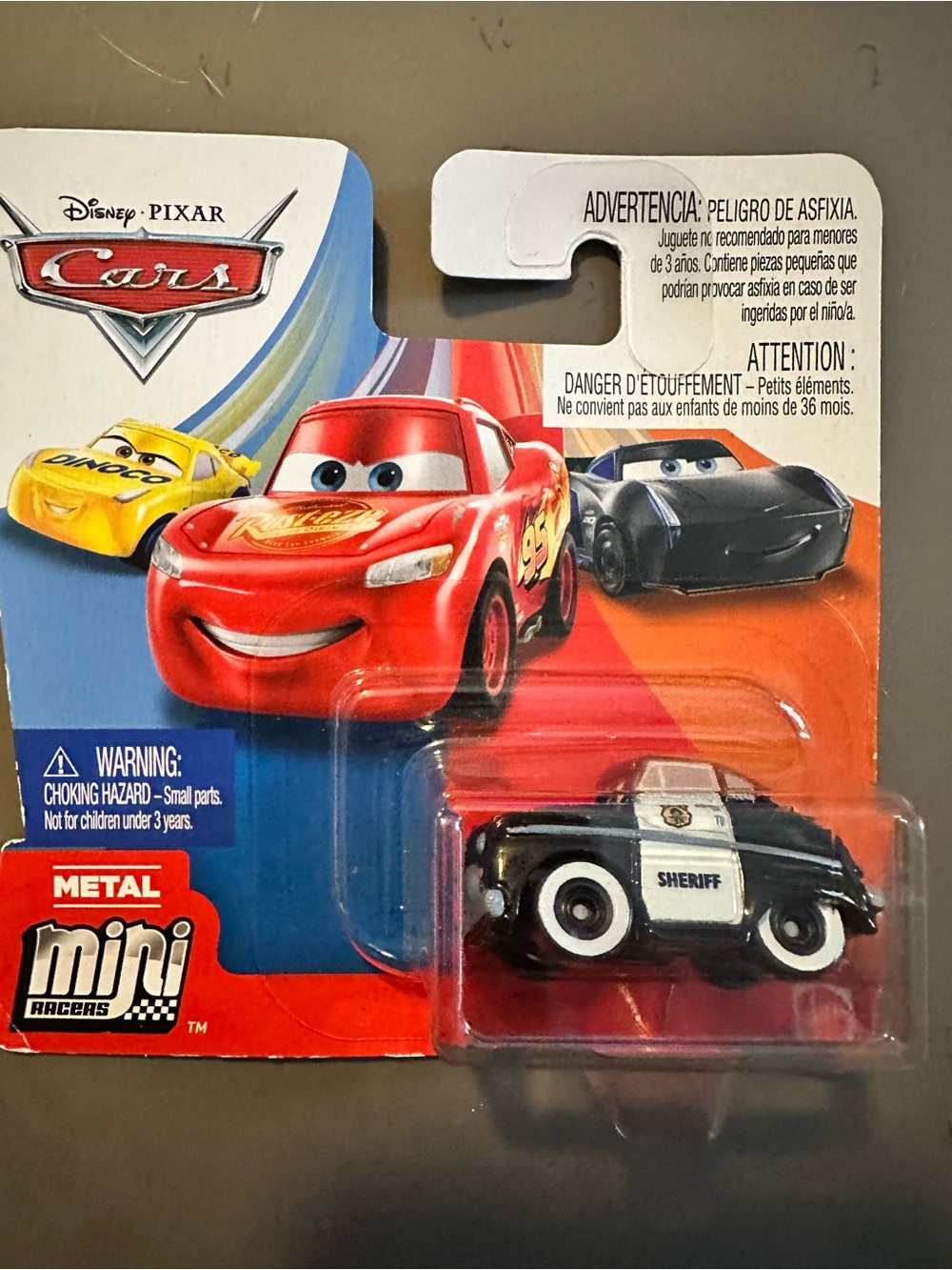 Mattel Sheriff Mini Racers - Black and White Police Car